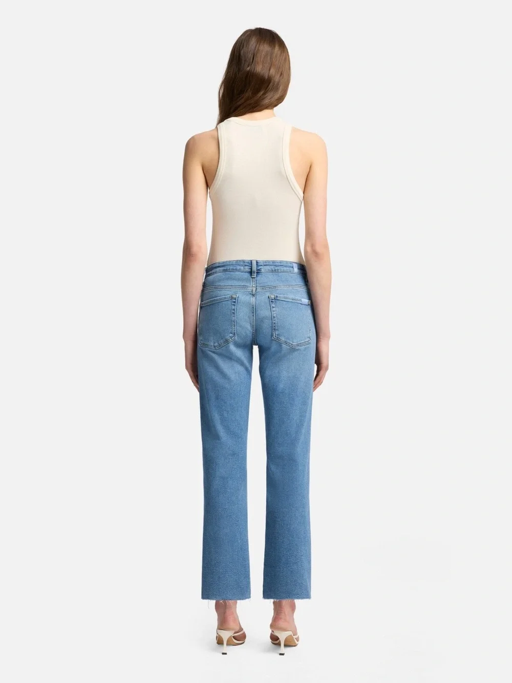NWT 7 For All Mankind Calie Ankle Straight Jeans in Luxe Vintage, Size 24 - Picture 4 of 12